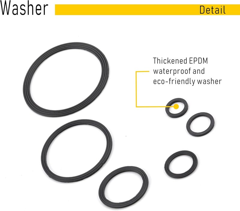 Anyinn Cable Gland PG42 2 Packs IP68 Waterproof Nylon Cable Connectors with Locknut and Gaskets - Suitable for 31mm - 40mm Cables - Image 5